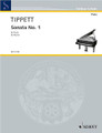 Sonata No. 1. (Piano Solo). By Michael Tippett. For piano. Schott. 42 pages. Schott Music #ED10123. Published by Schott Music.