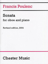 Sonata for Oboe and Piano (Revised edition, 2004). By Francis Poulenc (1899-1963). Edited by Millan Sachania. For Oboe, Piano Accompaniment. Music Sales America. 20th Century. Softcover. 32 pages. Chester Music #CH62711. Published by Chester Music.

Written the year before his death, and dedicated to the memory of Sergey Prokofiev, this piece is the last of Poulenc's wind sonatas and is a work of profound poignancy and delicacy. Poulenc would not live to see the piece to fruition, as the work was published posthumously. This is the 2004 updated and revised version, edited by Millan Sachania.