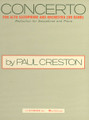 Concerto For Alto Saxophone - Alto Sax/Piano. (Set of performance parts). By Paul Creston (1906-1985). For Orchestra, Piano, Alto Saxophone (Alto Sax). Woodwind Solo. 44 pages. G. Schirmer #ED3546. Published by G. Schirmer.

For alto saxophone and piano.