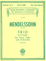 Trio in D Minor, Op. 49 (Score and Parts). By Felix Bartholdy Mendelssohn (1809-1847). Edited by Joseph Adamowski. Piano trio. For Cello, Piano, Violin, Piano Trio. String. 72 pages. G. Schirmer #LB1458. Published by G. Schirmer.