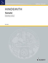 Sonate. ((Sonata for Bass Tuba and Piano)). By Paul Hindemith (1895-1963). For Piano, Tuba (Tuba). Schott. 28 pages. Schott Music #ED4636. Published by Schott Music.

for tuba in C (B.C.).