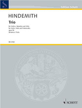 String Trio No. 1, Op. 34. (Parts). By Paul Hindemith (1895-1963). For String Trio. Schott. Set of Parts. 48 pages. Schott Music #ED3102. Published by Schott Music