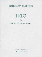 Trio in C Major. (Set of Parts). By Bohuslav Martinu (1890-1959). For Cello, Flute, Piano, Viola. Ensemble. 48 pages. G. Schirmer #AMP96142-8. Published by G. Schirmer.

For flute, cello or viola, and piano.