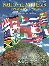 National Anthems from Around the World by Various. For Choral, Piano/Vocal/Guitar (TEACHER ED). Piano/Vocal/Guitar Songbook. World. Songbook. Vocal melody, piano accompaniment, lyrics, chord names, guitar chord diagrams and translations. 168 pages. Published by Hal Leonard.

This unique book contains piano/vocal/guitar arrangements of the national anthems from 56 countries, with lyrics in the original language and with an English translation. As a special bonus, historical notes and a full-color section showing each country's flag are also included. Anthems include those from: Australia, Finland, France, Germany, Great Britain, Jamaica, Japan, Mexico, South Africa and many more. For all ages.