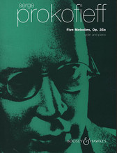 Five Melodies, Op. 35a (Violin and Piano). By Sergei Prokofiev (1891-1953). Edited by Albert Spalding. For Piano, Violin (Violin). Boosey & Hawkes Chamber Music. Book only. 17 pages. Boosey & Hawkes #M060020742. Published by Boosey & Hawkes.