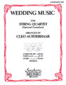 Wedding Music (String Solos & Ensemble/String Quartet). Arranged by Cleo Aufderhaar. For String Quintet (Score). String Solos & Ensembles - String Quartet. Southern Music. Grade 4. Southern Music Company #B458CO. Published by Southern Music Company.

This extraordinary collection of wedding favorites is the perfect solution for wedding planners looking for just the right music for that upcoming wedding ceremony. The arrangements are appropriate for the string quartet of for strong orchestra. The optional contrabass part provides additional flexibility. Selections include: Aria (Handel) * Bridal Chorus (Wagner) * Wedding March (Mendelssohn) * Trumpet Voluntary (Clarke) * Largo from “Winter” (Vivaldi) * Rigaudon (Campra) * Theme from 1st Symphony (Brahms) * March (Mozart) * Trumpet Tune (Purcell) * Canon (Pachelbel) * Jesu Joy of Man's Desiring (Bach) * Allegro from “Winter” (Vivaldi).