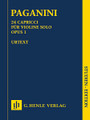 24 Capricci, Op. 1 (for Violin Solo). By Nicolo Paganini (1782-1840). Edited by Alberto Cantú, Ernst Herttrich, and Renato de Barbieri. For Violin, Score (Study Score). Henle Study Scores. Softcover. 116 pages. G. Henle #HN9450. Published by G. Henle.

Paganini's milestone in violin literature is a timeless masterpiece. This edition includes a detailed commentary by Paganini expert Renato de Barbieri.