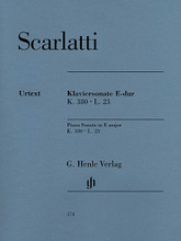 Piano Sonata in E Major K. 380, L. 23 by Domenico Scarlatti (1685-1757). Edited by Bengt Johnsson and Detlef Kraus. For Piano. Henle Music Folios. Softcover. 8 pages. G. Henle #HN574. Published by G. Henle.

Now available in an Urtext single edition.
