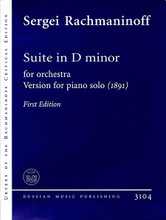 Suite in D Minor for orchestra (1891) (Version for Piano Solo (First Edition)). By Sergei Rachmaninoff (1873-1943). Edited by Valentin Antipov. For Piano (Piano). BH Piano. Boosey & Hawkes #M352031043. Published by Boosey & Hawkes.

Urtext of the Rachmaninoff Critical Edition. Text in Russian and English.