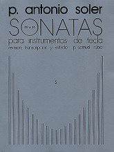 Sonatas - Volume Five. (Piano Solo). By Padre Antonio Soler (1729-1783). For Piano. Music Sales America. Baroque. Book only. 100 pages. Union Musical Ediciones #UMP19479. Published by Union Musical Ediciones.

Nos. 69-90 revision and transcriptions by P. Samuel Rubio.