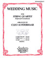 Wedding Music (String Solos & Ensemble/String Quartet). Arranged by Aufderhaar, Cleo. For String Quartet. String Solos & Ensembles - String Quartet. Southern Music. Grade 4. 12 pages. Southern Music Company #B458VC. Published by Southern Music Company.