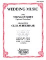 Wedding Music (String Solos & Ensemble/String Quartet). Arranged by Aufderhaar, Cleo. For String Quartet. String Solos & Ensembles - String Quartet. Southern Music. Grade 4. 12 pages. Southern Music Company #B458VN2. Published by Southern Music Company.