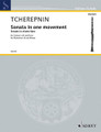 Sonata in One Movement. (Clarinet and Piano). By Alexander Tcherepnin (1899-1977). For Clarinet, Piano. Klarinetten-Bibliothek (Clarinet Library). 20 pages. Schott Music #KLB22. Published by Schott Music.