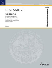 Concerto No. 2 in B Flat (Clarinet and Piano). By Carl Stamitz (1745-1801). Arranged by Gyorgy Balassa, Mihaly Hajdu, Gy, and Mih. For Clarinet, Piano. Klarinetten-Bibliothek (Clarinet Library). Piano reduction with solo part. 32 pages. Schott Music #KLB24. Published by Schott Music.