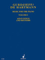 Music for the Piano Volume I (Asian Songs and Rhythms). By Georges Ivanovich Gurdjieff and Thomas De Hartmann. Arranged by Charles Ketcham, Laurence Rosenthal, and Linda Daniel-Spitz. For Piano (Piano). Schott. Softcover. 140 pages. Schott Music #ED7841. Published by Schott Music.

Gurdjieff, born in Kaukasus at the boundary between Armenia and Turkey, developed a philosophical apprenticeship that melds the esoteric knowledge of the East and the scientific thinking of the West. As he traveled many years through Asia and the East, he gathered and recorded melody and ritual dances. His friend and student Thomas de Hartmann processed these to piano pieces.