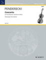 Concerto. (Viola (or Cello) and Piano). By Krzysztof Penderecki (1933-). For viola and piano. Schott. Piano Reduction with Solo Part. 68 pages. Schott Music #ED7519. Published by Schott Music.