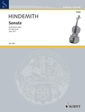 Sonata, Op. 25, No. 1 (1922). (for Solo Viola). By Paul Hindemith (1895-1963). For Viola. Schott. 8 pages. Schott Music #ED1969. Published by Schott Music.