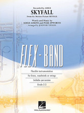 Skyfall by Adele. By Adele Adkins and Paul Epworth. Arranged by Johnnie Vinson. For Concert Band (Score & Parts). FlexBand. Grade 2-3. Published by Hal Leonard.

From the blockbuster James Bond film Skyfall, pop sensation Adele has crafted a fitting theme to suit the mood. Skillfully arranged here for incomplete ensembles. Dur: 3:15.