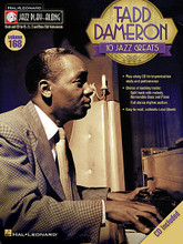 Tadd Dameron. (Jazz Play-Along Volume 168). By Tadd Dameron. For C Instruments, Bass Clef Instruments, Bb Instruments, Eb Instruments. Jazz Play Along. Softcover with CD. 80 pages. Published by Hal Leonard.

For use with all Bb, Eb, C and bass clef instruments, the Jazz Play-Along Series is the ultiimate learning tool for all jazz musicians. With musician-friendly lead sheets, melody cues and other split-track choices on the included CD, this first-of-its-kind package makes learning to play jazz easier than ever before.

FOR STUDY, each tune includes a split track with: • Melody cue with proper style and inflection • Professional rhythm tracks • Choruses for soloing • Removable bass part • Removable piano part.

FOR PERFORMANCE, each tune also has: • An additional full stereo accompaniment track (no melody) • Additional choruses for soloing.