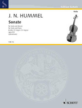 Viola Sonata in E-flat Major, Op. 5/3. (for Viola and Piano). By Johann Nepomuk Hummel (1778-1837). For Piano, Viola. Viola-Bibliothek (Viola Library). 48 pages. Schott Music #VAB16. Published by Schott Music.