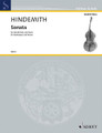 Bass Sonata (1949). (Double Bass and Piano). By Paul Hindemith (1895-1963). For Double Bass, Piano. Kontrabass-Bibliothek (Double Bass Library). 27 pages. Schott Music #KBB9. Published by Schott Music.