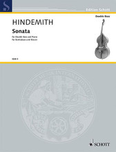 Bass Sonata (1949). (Double Bass and Piano). By Paul Hindemith (1895-1963). For Double Bass, Piano. Kontrabass-Bibliothek (Double Bass Library). 27 pages. Schott Music #KBB9. Published by Schott Music.