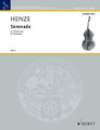 Serenade for Double Bass (adapted from the original violoncello version). By Hans Werner Henze (1926-). Arranged by Lucas Drew. For Double Bass. Kontrabass-Bibliothek (Double Bass Library). 8 pages. Schott Music #KBB5. Published by Schott Music.