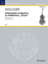 unbelaubte Gedanken zu H. (for Double Bass (with 5 Strings)). By Heinz Holliger (1939-2002). For Double Bass. Kontrabass-Bibliothek (Double Bass Library). 7 pages. Schott Music #KBB8. Published by Schott Music.