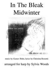 In the Bleak Midwinter (Arranged for Harp). Arranged by Sylvia Woods. For Harp. Harp. Softcover. 6 pages. Published by Hal Leonard.

Sylvia Woods' arrangement of Gustav Holst's and Christina Rossetti's hauntingly beautiful carol, In the Bleak Midwinter, is for advanced beginner and intermediate harp players. Fingerings and chords included. In the Key of G (1 sharp) with no lever of pedal changes. 4 pages of music.