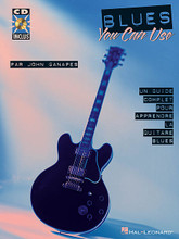 Blues You Can Use. (French Edition). For Guitar. Guitar Educational. Softcover with CD. Guitar tablature. 96 pages. Published by Hal Leonard.

Une methode de référence pour apprendre la guitare blues, concue pour développer à la fois rythmique et jeu mélodique. Styles de blues presentés: Texas, Delta, R&B, early rock 'n roll, Gospel et blues/rock. 21 solos complets.