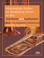 Intermediate Studies for Developing Artists on Trombone/Euphonium. For Trombone, Euphonium. Meredith Music Resource. Softcover. 48 pages. Published by Meredith Music.

This text covers every possible style appropriate to an intermediate book for brass. It includes music from the 14th century up to the beginning of the 20th century from dozens of countries, including original compositions that mimic many historic styles. The musical selections outside the standard repertoire compare well in quality to the more famous works, and have unique elements that increase students' musical vocabulary. Includes: challenging and rewarding music in a comfortable range for students with braces; musical exercises to teach phrasing; and lip slur exercises. The great musical examples make practicing feel effortless and enriching! In addition to classical etudes, a number of jazz etudes are incorporated that represent important styles including Dixieland, Swing, Bebop, Blues and various Latin forms.