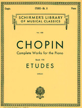 Etudes (Mikuli) (Piano Solo). By Frederic Chopin (1810-1849). Edited by C Mikuli. For Piano. Piano Collection. SMP Level 10 (Advanced). 132 pages. G. Schirmer #LB1551. Published by G. Schirmer.

About SMP Level 10 (Advanced) 

Very advanced level, very difficult note reading, frequent time signature changes, virtuosic level technical facility needed.