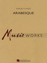 Arabesque by Samuel R. Hazo. For Concert Band (Score & Parts). MusicWorks Grade 5. Grade 5. Score and parts. Published by Hal Leonard.

Commissioned by the Indiana Bandmasters Association for the 2008 All-State High School Honor Band, this stunning work from the pen of Samuel Hazo is a tour de force of Middle Eastern sounds for the contemporary wind band. From delicate and sensual soloistic writing to full-blown ensemble passages with rapid fire tutti rhythms and frenzied percussion, here is a rewarding piece with drama and depth that will be the high point of any concert or festival program. Period! Dur: 6:00 (Grade 5)

Audio recorded live by the 2008 North Carolina 11-12 All-State Honor Band – Samuel R. Hazo, conductor.