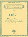 12 Etudes d'execution transcendante (Piano Solo). By Franz Liszt (1811-1886). Edited by P Gallico. For Piano. Piano Method. SMP Level 10 (Advanced). 148 pages. G. Schirmer #LB788. Published by G. Schirmer.

About SMP Level 10 (Advanced) 

Very advanced level, very difficult note reading, frequent time signature changes, virtuosic level technical facility needed.