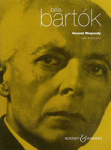 Second Rhapsody. (Violin and Piano). By Bela Bartok (1881-1945) and B. For Orchestra, Violin, Piano Accompaniment (Violin). Boosey & Hawkes Chamber Music. 38 pages. Boosey & Hawkes #M060012150. Published by Boosey & Hawkes.

Revised Version 1945.