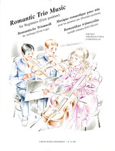 Romantic Trio Music for Beginners - First Position. (Score & Parts). By Various. For Cello, Viola, Violin, String Trio. EMB. 100 pages. Editio Musica Budapest #Z14589. Published by Editio Musica Budapest.

For two violins and cello. Classy arrangements for early intermediate level ensembles. The pieces do not go beyond first position for any instrument. The second violin part may also be played on viola. Includes music by Schubert * Mendelssohn * Brahms * Tchaikovsky * Chopin * Rossini * and Grieg.