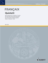 Quintet. (Set of Parts). By Jean Francaix (1912-1997) and Jean Fran. For Clarinet, String Quartet. Schott. Set of Parts. Schott Music #ED6738. Published by Schott Music.
Product,59450,Symphony No. 5