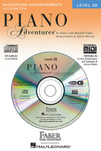 Piano Adventures Level 2B - Lessons Book CD by Nancy Faber and Randall Faber. For Piano/Keyboard. Faber Piano Adventures. 2B. CD only. Faber Piano Adventures #CD1004. Published by Faber Piano Adventures.

This compact disc contains orchestrated background accompaniments for the pieces in the Piano Adventures® Level 2B Lesson Book. Each selection in the book is played twice: first at a slow practice tempo and then at performance tempo. The piano part is included in the slow track. For the performance track, the piano part is omitted or is in the background, allowing the student to be the featured performer.

The Enhanced CD also includes standard MIDI files that can be accessed with a computer. When used with your software, keyboard, or synthesizer, the MIDI files allow you to adjust tempos, isolate track playbacks, and transpose to different keys.

Special bonus: MIDI files for the Piano Adventures® Level 2B Performance Book and the Level 2B Technique & Artistry Book are also included on this CD.