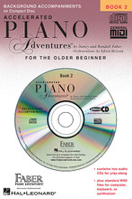 Accelerated Piano Adventures for the Older Beginner. (Lesson Book 2 Accompaniment CD). By Nancy Faber and Randall Faber. For Piano/Keyboard. Faber Piano Adventures. 2A - 2B. CD only. Faber Piano Adventures #CD1024. Published by Faber Piano Adventures.

Orchestrations by Edwin McLean. Includes: major and minor pentatonic scales; intervals through the 6th; C. G, and F major scales.