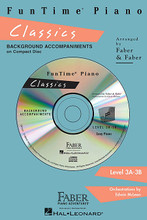 FunTime Classics (Level 3A-3B). Arranged by Nancy Faber and Randall Faber. For Piano/Keyboard. Faber Piano Adventures. Classics. 3A-3B. CD only. Faber Piano Adventures #CD1011. Published by Faber Piano Adventures.

Background accompaniments on CD. Orchestrated by Edwin McLean. Drawing primarily from symphonic and operatic literature, this level exposes the piano student to the wealth of color and imagination of the classical literature. Contents include: Blue Danube Waltz by J. Strauss, Jr. • Overture to The Barber of Seville by Rossini • Dance of the Sugar Plum Fairy (from the ballet The Nutcracker) by Tchaikovsky • Eine Kleine Nachtmusik by Mozart • In the Hall of the Mountain King (from Peer Gynt Suite) by Grieg • Light Cavalry Overture by Suppé • Musetta's Song (from the opera La Bohème) • Theme from Peter and the Wolf by Prokofiev • Pomp and Circumstance by Elgar • Theme from Scheherazade by Rimsky-Korsakov • Theme from The “Unfinished” Symphony by Schubert • Toreador's Song (from the opera Carmen) by Bizet • Waltz by Brahms.