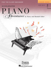 Accelerated Piano Adventures for the Older Beginner - Lesson Book 2, International Edition by Nancy Faber and Randall Faber. For Piano/Keyboard. Faber Piano Adventures®. Methods. Older Beginner. Softcover. 96 pages. Faber Piano Adventures #IEFF1210. Published by Faber Piano Adventures.

International Edition Book 2 covers major and minor pentatonic scales; intervals through the 6th; C, G, and F major scales.