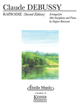 Rapsodie (Alto Saxophone Solo with Keyboard). By Claude Debussy (1862-1918). Arranged by Eugene Rousseau. For Alto Saxophone, Piano Accompaniment. LKM Music. 28 pages. Hal Leonard #S151002. Published by Hal Leonard.

Rousseau brings to the Rapsodie an artistic sensibility, making it a fitting addition to the concert recital stage.