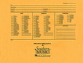 Musidex Band/Orchestra Concert Size Filing Envelope. Musi-Dex. Southern Music. Southern Music Company #F11. Published by Southern Music Company.