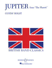 Jupiter (from The Planets) by Gustav Holst (1874-1934). For Concert Band (Score & Parts). Boosey & Hawkes Concert Band. Grade 5. Boosey & Hawkes #97900516624. Published by Boosey & Hawkes.

Available now with a full score, this authentic transcription of Holst's classic movement from The Planets is a masterpiece of musical depth and variety, featuring one of the most endearing chorale melodies ever written. (Grade 5)

(Full Score – HL.48006206; Condensed Score – HL.48006205).