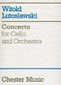 Concerto for Cello and Orchestra by Witold Lutoslawski (1913-1994). For Cello, Orchestra (Score). Music Sales America. 20th Century. 68 pages. Music Sales #HB29102. Published by Music Sales.

First performed in 1970 by Mstislav Rostropovich, to whom the work is dedicated, with the Bournemouth Symphony Orchestra conducted by Edward Downes.