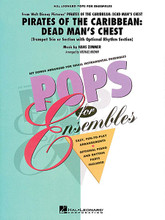 Pirates of the Caribbean - Dead Man's Chest (Trumpet Trio or Ensemble (w/opt. rhythm section)). By Hans Zimmer (1957-). Arranged by Michael Brown. For Trumpet Trio, Trumpet Ensemble. Pops For Ensembles Level 2.5. Grade 2.5. 15 pages. Published by Hal Leonard.