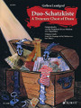 Duo-Schatzkiste A Treasure Chest of Duos (Performance Score for 2 Flutes). By Various. Edited by Gefion Landgraf. For Flute Duet. Woodwind. Softcover. 66 pages. Schott Music #ED21385. Published by Schott Music.

This volume contains original compositions from the Renaissance, Baroque and modern eras. It is aimed at recorder players who possess profound basic knowledge. As material to be used in lessons, the pieces train the player's sense of style and the interpretation of music from different epochs. In addition, they deal with all aspects of duet playing, such as confidence in leading one's own part, performance for a balanced sound, intonation and improvement of the player's physical condition. These original pieces are also perfect for concerts, auditions, and competitions.