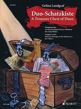 Duo-Schatzkiste A Treasure Chest of Duos (Performance Score for 2 Flutes). By Various. Edited by Gefion Landgraf. For Flute Duet. Woodwind. Softcover. 66 pages. Schott Music #ED21385. Published by Schott Music.

This volume contains original compositions from the Renaissance, Baroque and modern eras. It is aimed at recorder players who possess profound basic knowledge. As material to be used in lessons, the pieces train the player's sense of style and the interpretation of music from different epochs. In addition, they deal with all aspects of duet playing, such as confidence in leading one's own part, performance for a balanced sound, intonation and improvement of the player's physical condition. These original pieces are also perfect for concerts, auditions, and competitions.