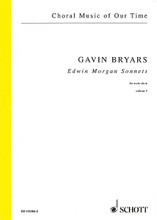 Edwin Morgan Sonnets. (Male Choir Volume 3, Choral Score). By Gavin Bryars (1943-). For Choral. Choral. Softcover. 22 pages. Schott Music #ED13346-03. Published by Schott Music.

“These two sonnet settings, in much simpler forms than here, were originally part of my piano concerto. The presence of a male chorus within the concerto represents a kind of homage to Busoni, a composer whom I have always admired and whose piano concerto has a men's chorus in the last movement. I had used a chorus of Russian bass voices in my double bass concerto, so there is precedence within my own work. My choice of the poetry of the great Scottish poet Edwin Morgan alludes to my other work with male choirs, having already set six of his Sonnets from Scotland by this time. The two sonnets are heard in their entirety in the concerto, and one of them - The Solway Canal - gives a subtitle to the concerto, just as Kukol'nik's Farewell to St Petersburg gives a subtitle to the double bass concerto.” Gavin Bryars, 2012. Contents: The Solway Canal • A Place of Many Waters.