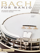 Bach for Banjo (20 Pieces Arranged for 5-String Banjo). By Johann Sebastian Bach (1685-1750). Arranged by Mark Phillips. For Banjo. Banjo. Softcover. Published by Hal Leonard.

The banjo shares many of the same sonic qualities as a harpsichord, so although it's so closely associated with more homespun genres, the instrument actually lends itself very well to classical music! The pieces in Bach for Banjo are in tablature only with chord symbols, arranged at the beginning to intermediate level for five-string banjo players. As in classical guitar arrangements, the melody and harmony are combined. Most pieces are on facing pages with no page turns required, and beginners can pick through the selections at a slow pace. The book features just the best-known parts of 20 beloved Bach pieces: Air on the G String • Arioso • Minuet in G • Sheep May Safely Graze • Sleepers, Awake • and more.